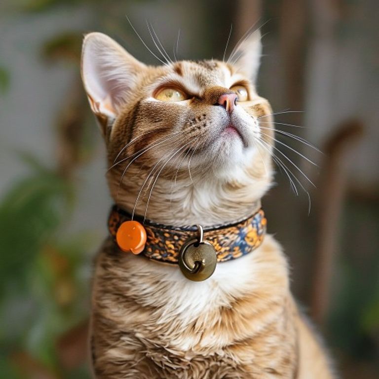 Collier fleuri pour chat