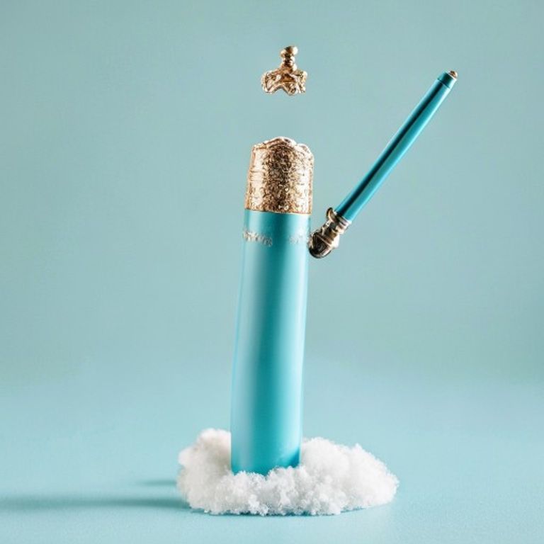 Stylo plume nuage