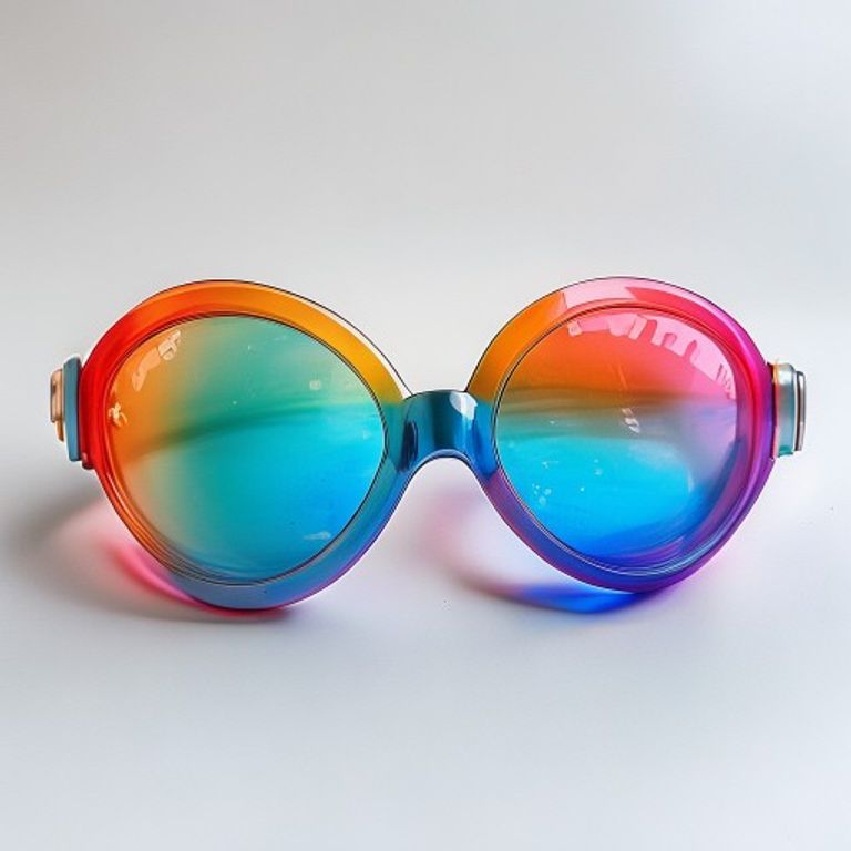 Lunettes de nage arc-en-ciel